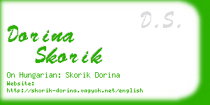 dorina skorik business card